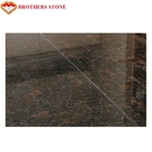 Le granit bronzage naturel de Brown/Brown de l'anglais pour le dessus a poli le plancher et la partie supérieure du comptoir