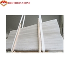 Dalles blanches et tuiles en bois de marbre de veine non faciles de coller la poussière pour des balustrades d'escalier
