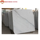 La pierre de marbre blanche couvre de tuiles des dalles pour des projets à extrémité élevé de villa d'hôtel