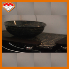 Coupez pour classer le marbre italien noir de Portoro avec la veine d'or pour la partie supérieure du comptoir de salle de bains