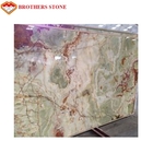Épaisseur verte de la dalle 15-18mm de pierre de marbre d'onyx pour la décoration à la maison