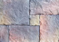 Panneaux de mur décoratifs de relief par extérieur de Faux d'ardoise de rebord de château de pierre de brique extérieure blanche artificielle rouge d'agrégat