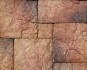 Panneaux de mur décoratifs de relief par extérieur de Faux d'ardoise de rebord de château de pierre de brique extérieure blanche artificielle rouge d'agrégat