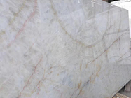 Le marbre d'onyx blanc d'OEM avec Brown kaki veine la dalle de tuiles/dalle de marbre de partie supérieure du comptoir