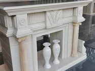 mantel de marbre blanc épais de cheminée de tuile de 30mm dans toutes des inspirations de bordure