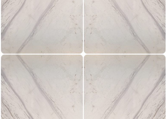 Tuile de marbre blanche polie taille standard ou adaptée aux besoins du client de 60x60 de la Grèce Volakas de mach