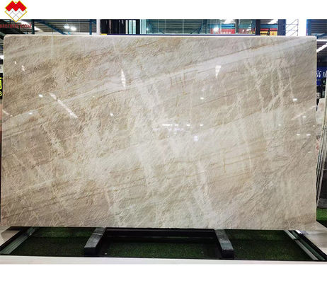 18 mm CNF Taj Mahal Comptoir en pierre cristalline rétroéclairée de quartzite blanc pour la décoration intérieure