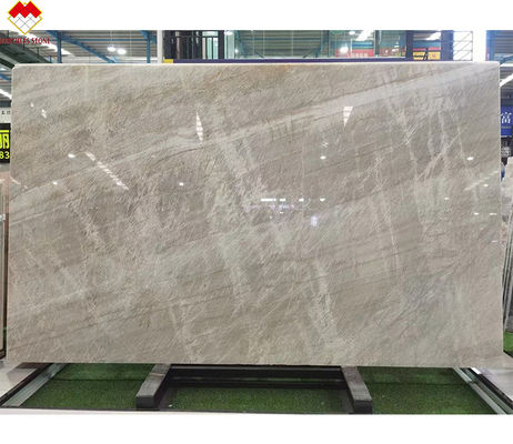 18 mm CNF Taj Mahal Comptoir en pierre cristalline rétroéclairée de quartzite blanc pour la décoration intérieure