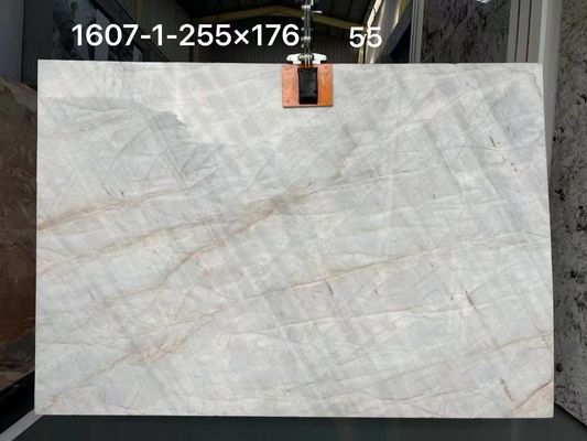 18 mm CNF Taj Mahal Comptoir en pierre cristalline rétroéclairée de quartzite blanc pour la décoration intérieure