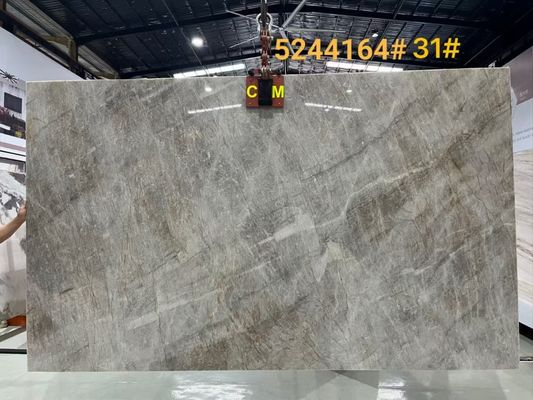 18 mm CNF Taj Mahal Comptoir en pierre cristalline rétroéclairée de quartzite blanc pour la décoration intérieure