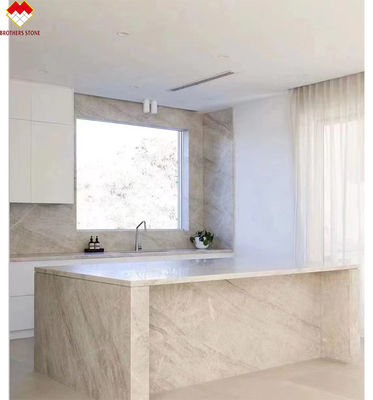 18 mm CNF Taj Mahal Comptoir en pierre cristalline rétroéclairée de quartzite blanc pour la décoration intérieure