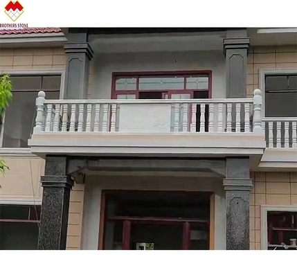 Conditions de livraison FOB/CNF Manche de marbre blanc balcon balustrade de garde-corps pour la villa