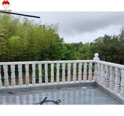 Conditions de livraison FOB/CNF Manche de marbre blanc balcon balustrade de garde-corps pour la villa
