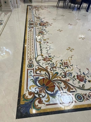 Médaillon en marbre à jet d'eau taillé sur mesure pour une villa et un hôtel modernes