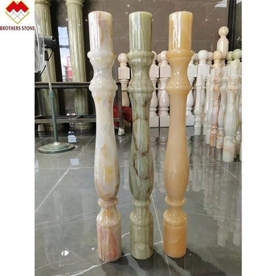 Hôtel ou villa sur mesure Escalier en marbre blanc en alabaster Baluster Style de design moderne