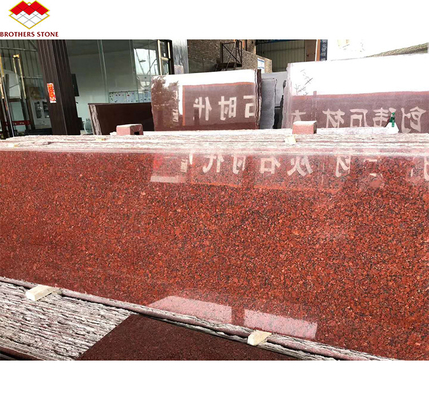 Plaques de granit rouge de l'Inde moderne pour les murs extérieurs intérieurs, les pierres et les cadres de portes