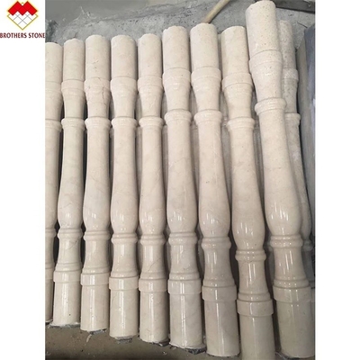 Baluster en pierre de marbre blanc en onyx élégant pour décorer les escaliers en Amérique du Nord et latine