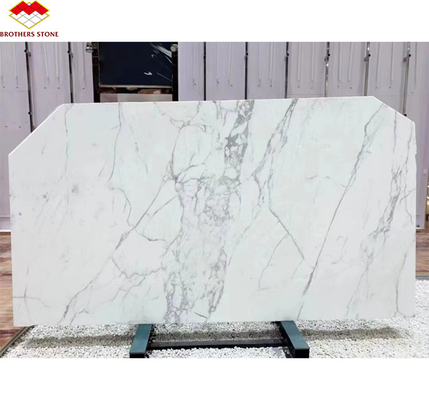 Statuario naturel poli de marbre blanc grande dalle pour les sols et les parois italiens carreaux