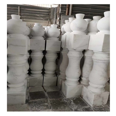 Baluster en pierre de marbre de granit blanc pour les garde-corps sur mesure Conditions de livraison FOB/CNF