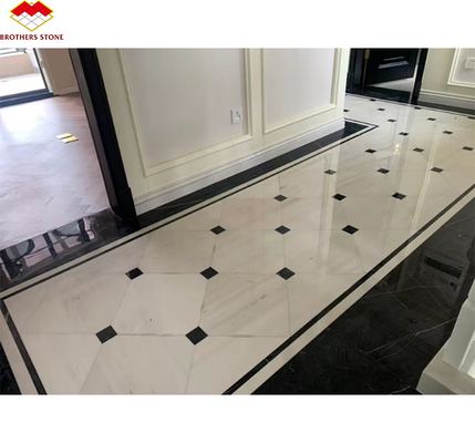 Hôtel de design moderne Nero Marquina Big Slab Zimbabwe Planchers et escaliers en marbre noir