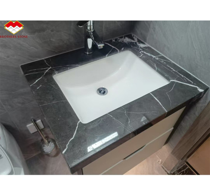 Vaisseau en marbre blanc à veines coupé à la taille du marbre de calcite pour le design d'une villa d'hôtel moderne