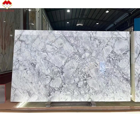 Les frères pierre moderne Calacatta Borghini marbre blanc quartzite dalle pour le sol de la villa