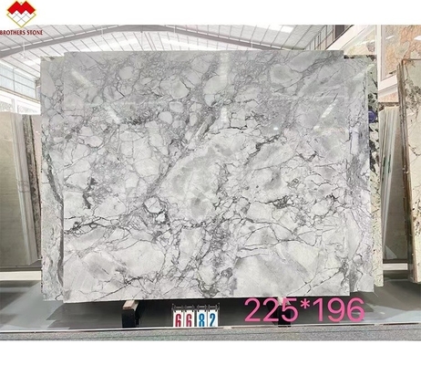 Les frères pierre moderne Calacatta Borghini marbre blanc quartzite dalle pour le sol de la villa