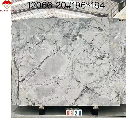 Les frères pierre moderne Calacatta Borghini marbre blanc quartzite dalle pour le sol de la villa