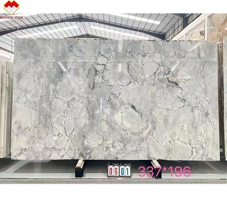 Les frères pierre moderne Calacatta Borghini marbre blanc quartzite dalle pour le sol de la villa