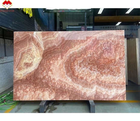 Moderne design Dragon rouge jade Onyx dalles de panneaux muraux de dalles de dalles pour l'ornementation de grade