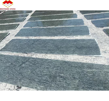 Blocs de granit en forme de pierre coupés sur mesure en vert d'olive G612 avec finition de surface finie