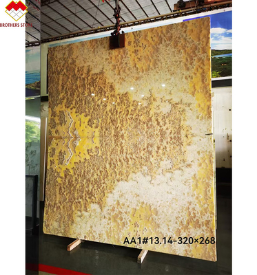 Rêver de marbre de jade vert Onyx dalle pour la villa Table haut comptoir et plancher de panneau mural