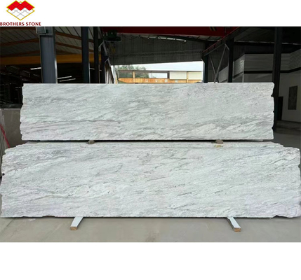 Plaque polissée de granit blanc d' Andromède de première qualité pour projets résidentiels