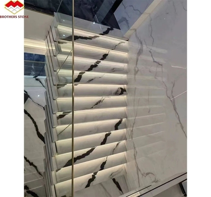 Améliorez l'intérieur de votre hôtel avec des marches d'escalier de design moderne en pierre artificielle