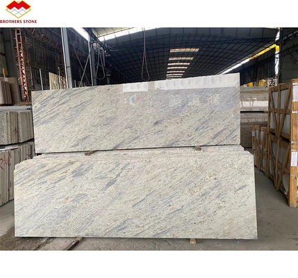 Plaque de granit de texture blanche taillée sur mesure exportée d'Inde pour la conception de villas et d'hôtels