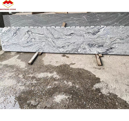 Plaques de granit blanc viscon bas par pied carré pour revêtement de mur extérieur de villa moderne