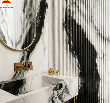 Design moderne style Panda marbre blanc élever votre mur d'hôtel plancher et escaliers carreaux
