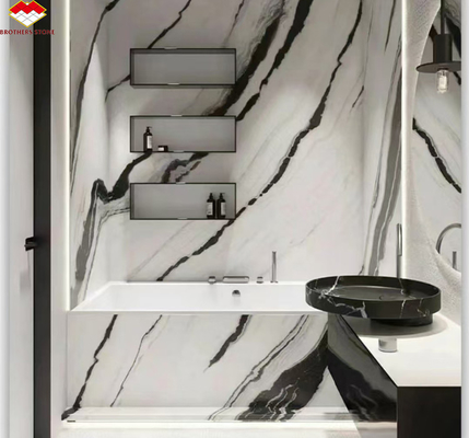 Design moderne style Panda marbre blanc élever votre mur d'hôtel plancher et escaliers carreaux
