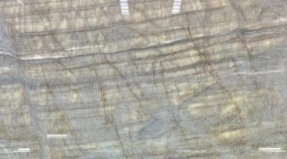 Marbre brésilien naturel de cristal de quartzite de pierre légère beige Taj Mahal pour les plateaux de table 18 mm