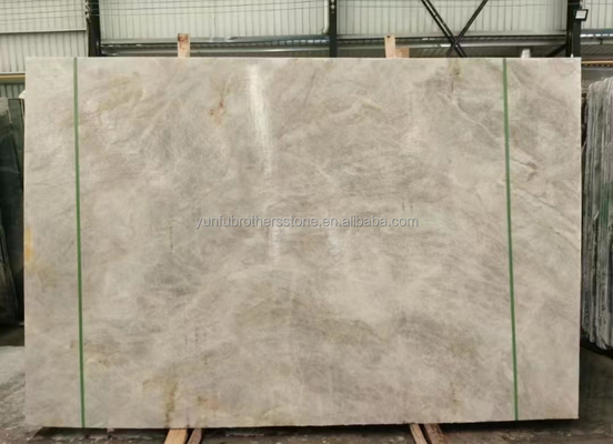 Marbre brésilien naturel de cristal de quartzite de pierre légère beige Taj Mahal pour les plateaux de table 18 mm