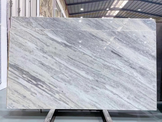Brésil bleu cristal quartzite marbre pierre rétroéclairée dalle pour le comptoir de vanité moderne