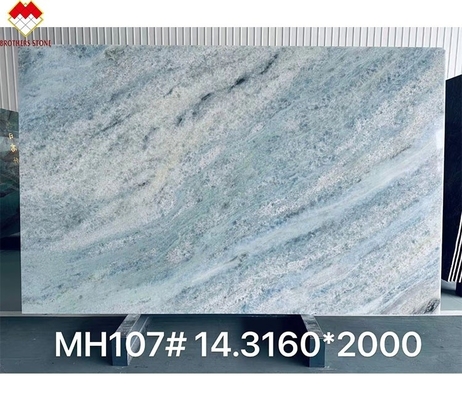 FOB Commerce rétroéclairé bleu Roma quartzite Slab idéal pour le comptoir de vanité au Brésil