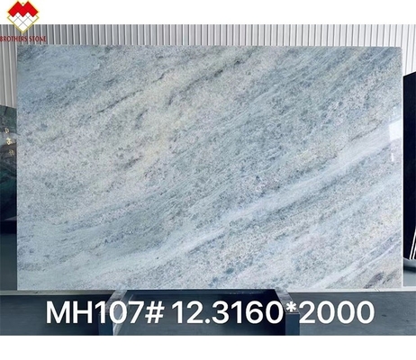 FOB Commerce rétroéclairé bleu Roma quartzite Slab idéal pour le comptoir de vanité au Brésil