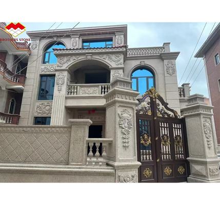 Matériau de granit moderne chinois flambé Muretto pierre pour le revêtement de mur de la construction de villas