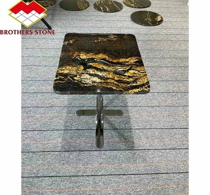 Pierre naturelle polissée or cosmique granit pour table basse et bureaux