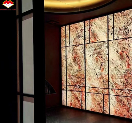 Panneaux de pierre translucides et flexibles en ardoise pour un design d'intérieur moderne