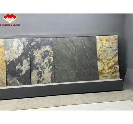 Panneaux de pierre translucides et flexibles en ardoise pour un design d'intérieur moderne