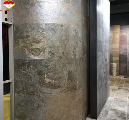Design graphique de l'intérieur de l'hôtel Natural Flexible Stone Veneer Panel Carreaux de revêtement muraux