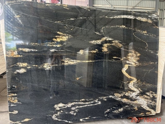 Vénus d'or noir de luxe personnalisé en pierre de quartzite pour cuisine et salle de bain
