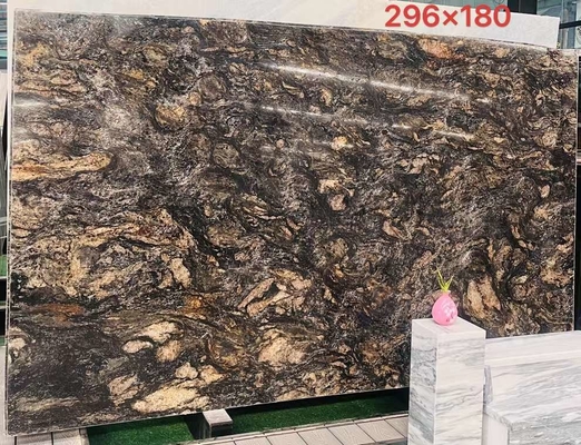 Vénus d'or noir de luxe personnalisé en pierre de quartzite pour cuisine et salle de bain
